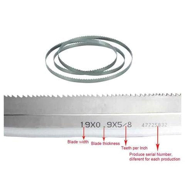 BS-712N, BS-712R Bi-metal Bandsaw Blade 19 x 0.9 x 2362mm