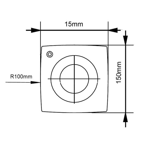 Carbide Insert Knives 15X15X2.5MM R100 KN400 for Byrd SHELIX Heads, Box of 10 pieces
