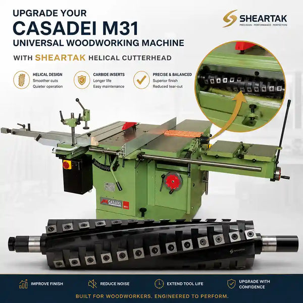 Tête de coupe en spirale SCM MiniMax U31 Combinata, raboteuse