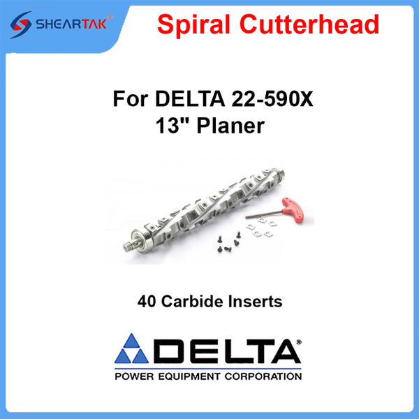 Helical Cutterhead for DELTA 22-590X 13" Portable Planer