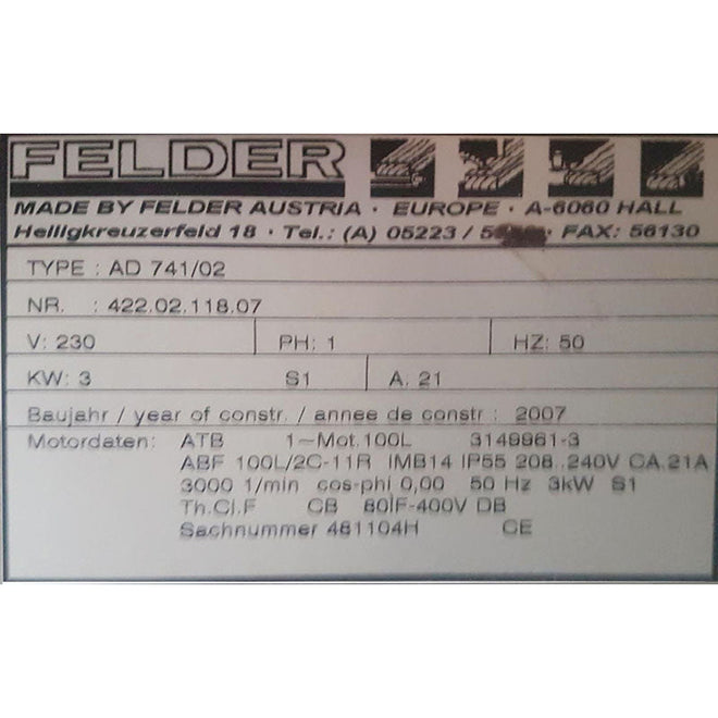 Spiral Cutterhead for FELDER  Planer AD 741