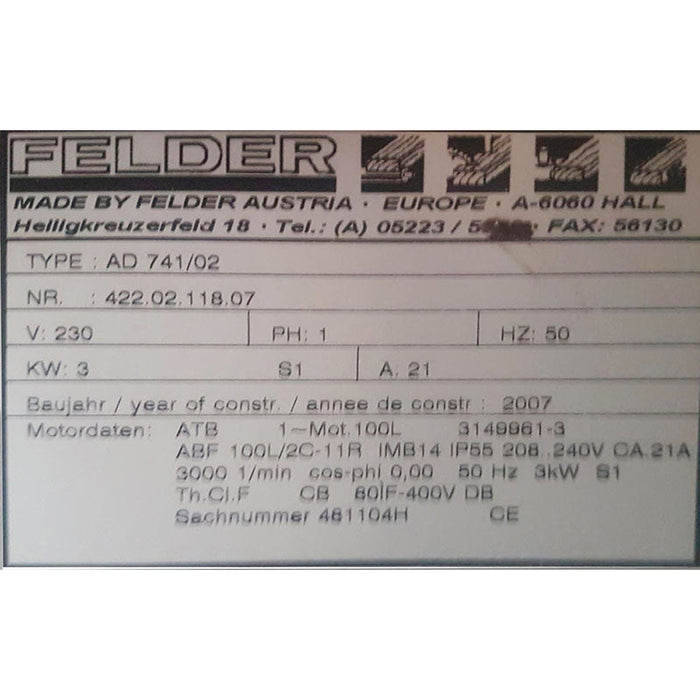 Spiral Cutterhead for FELDER  Planer AD 741