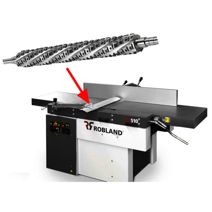 Spiral Cutterhead for Robland Planer thicknesser SD510
