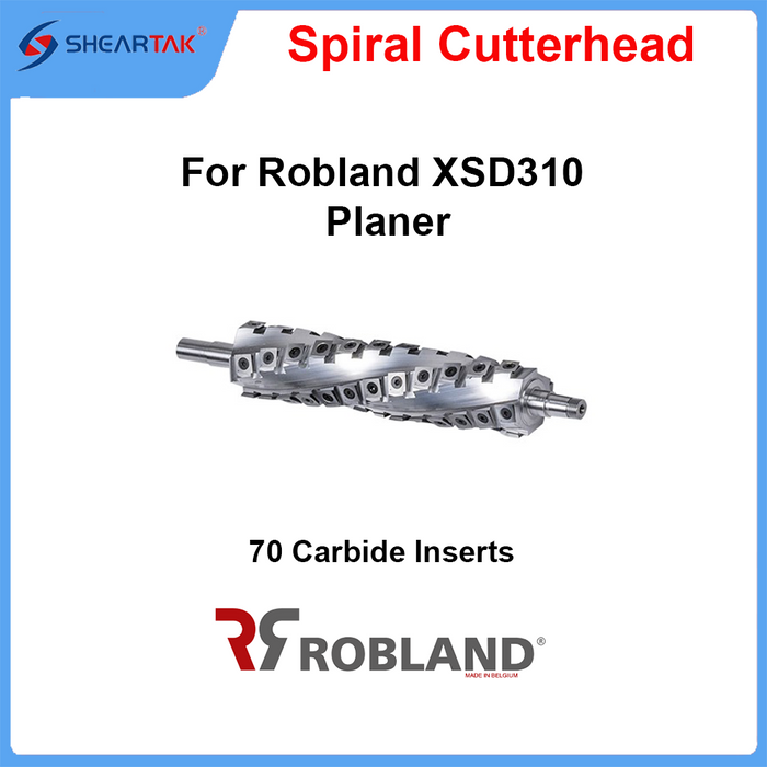 Spiral Cutterhead for  Robland XSDB-310 Jointer Planer