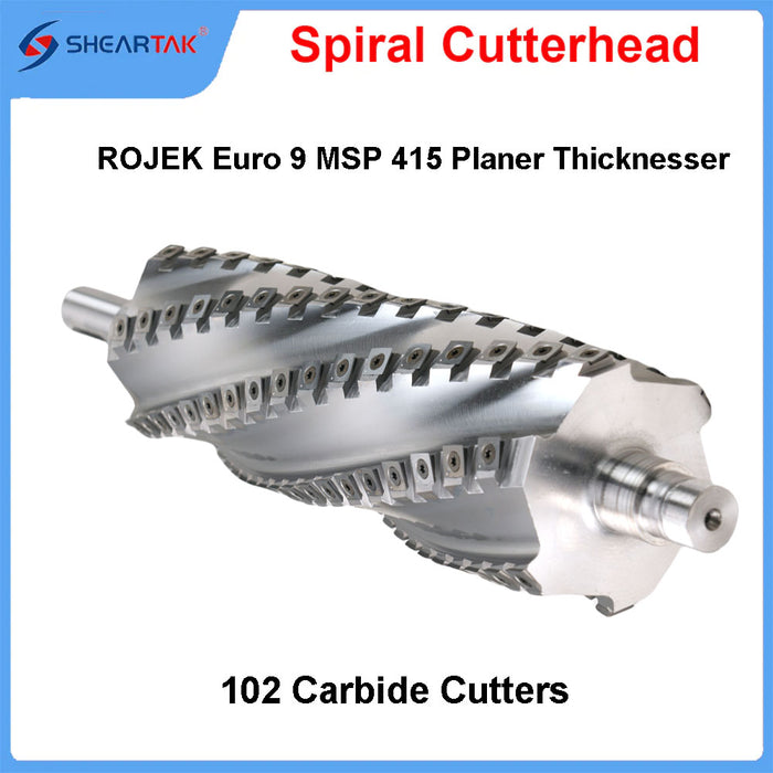 Spiral Cutterhead for Rojek MSP 415 16'' Planer/Jointer Combination Machine