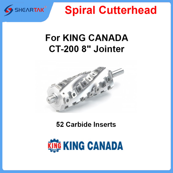 Spiral Cutterhead for KING CANADA CT-200 8" Jointer