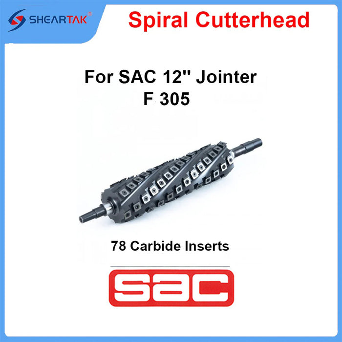 Upgrade SAC 12'' Jointer F 305 with Sheartak Spiral Cutter Head