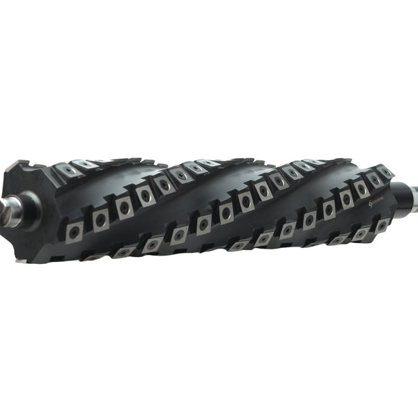 Sheartak Helical Cutter Head for CENTRAL Machinery 16'' Planer, Model 598 with 85 Carbide Inserts