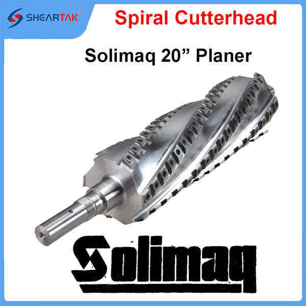 Sheartak Helical Cutter Head Upgrade for Solimaq 20" Planer – Reversible Carbide Cutters