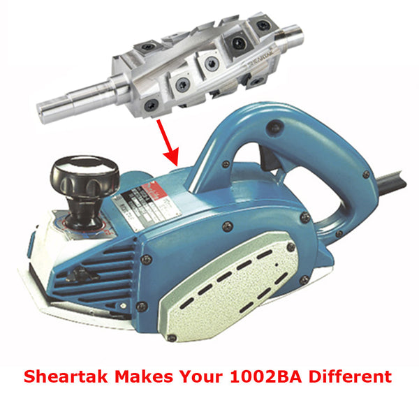 Spiral Helical Cutterhead for Makita 1002BA 4-3/8" Curved Planer