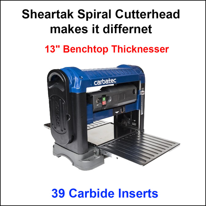 Spiral Cutterhead for Carbatec 330mm Thicknesser TH-BX330P