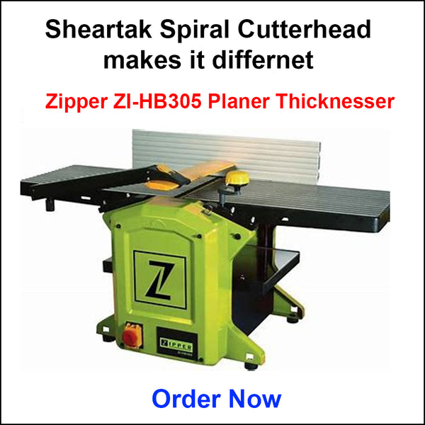 Spiral Cutterhead for Zipper ZI-HB305 Planer thicknesser