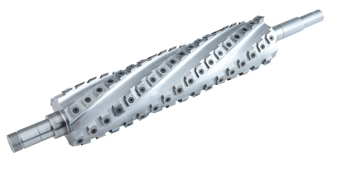 Spiral Cutterhead for Spiral Cutterhead for SHIMOHIRA PT1 16'' Thicknesser - Sheartak Tools