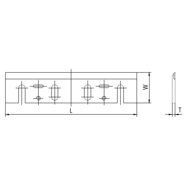 TCT Set of 2 knives for Makita 1911B Electric Handheld Planers