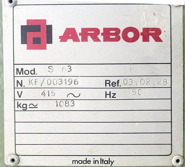 Shearak Helical Cutterhead for Tekan Arbor S 63 24" Planer