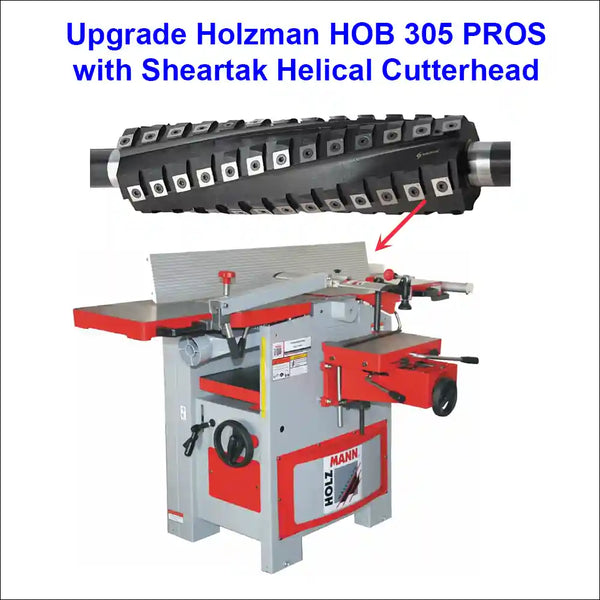 Sheartak Helical Cutter Head for Holzmann HOB 305 PRO Thickness Planer
