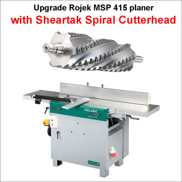 Spiral Cutterhead for Rojek MSP 415 16'' Planer/Jointer Combination Machine