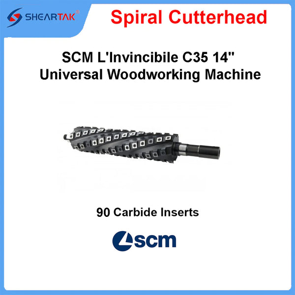 Upgrade SCM L'Invincibile C35 14" Universal Woodworking Machine with Sheartak Helical Cutterhead
