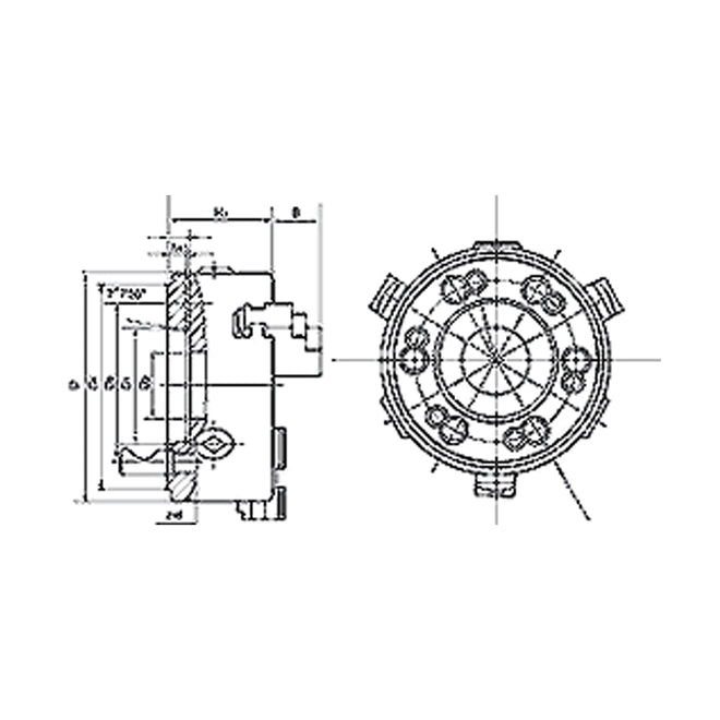 3 Jaw Self-Centering Lathe Chuck D-Type
