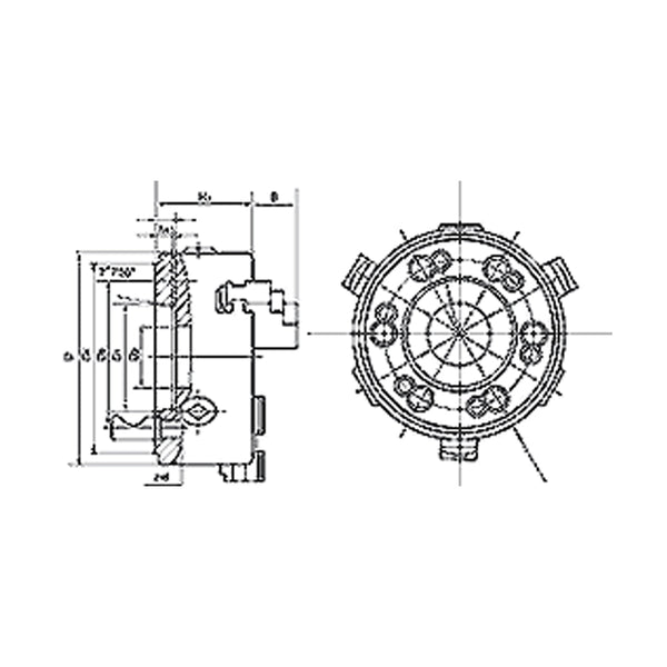 3 Jaw Self-Centering Lathe Chuck D-Type