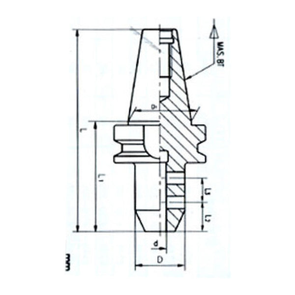 Inch BT End Mill Adaptor - Sheartak Tools