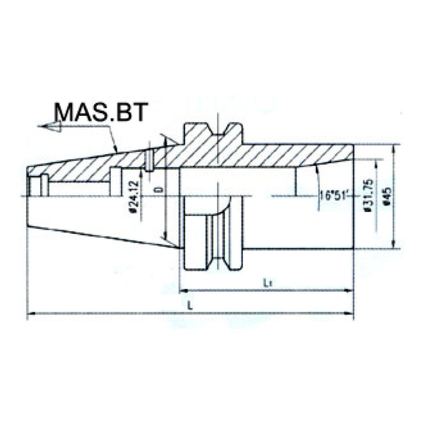 BT to R8 NC Taper Sleeve