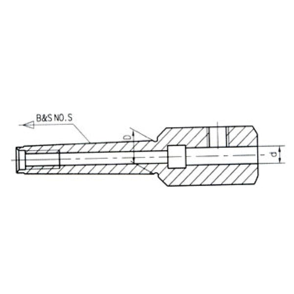 Brown and Sharp Taper End Mill Holder