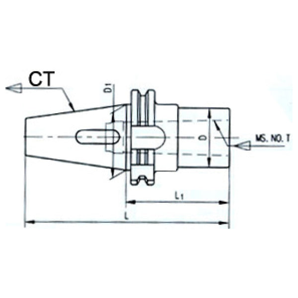 Cat to Morse Taper Sleeve (Drawbar Type) - Sheartak Tools