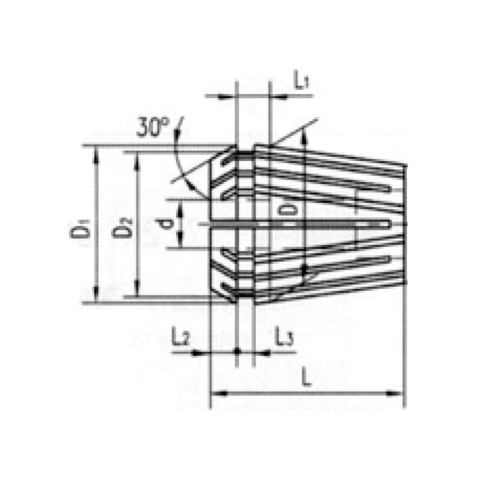 DIN6499B ER16 Spring Collet