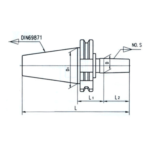 DIN69871 Drill Chuck Arbor