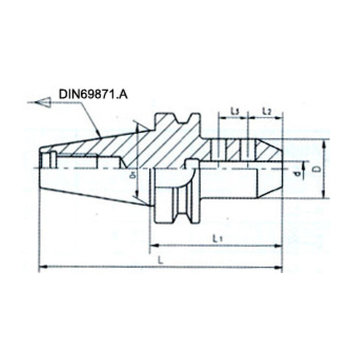 DIN69871 End Mill Adaptor