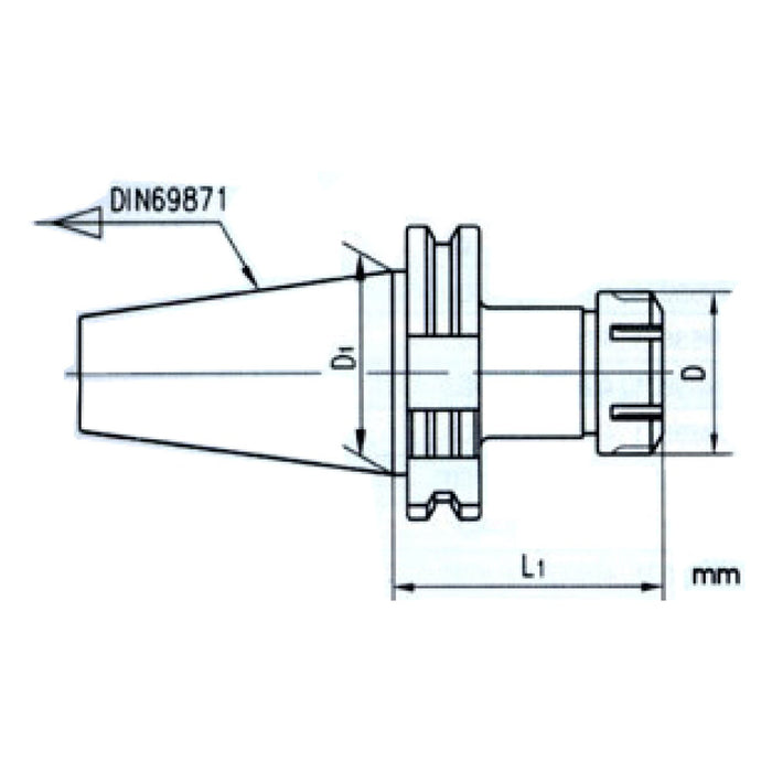 DIN69871 Milling Chuck Arbor