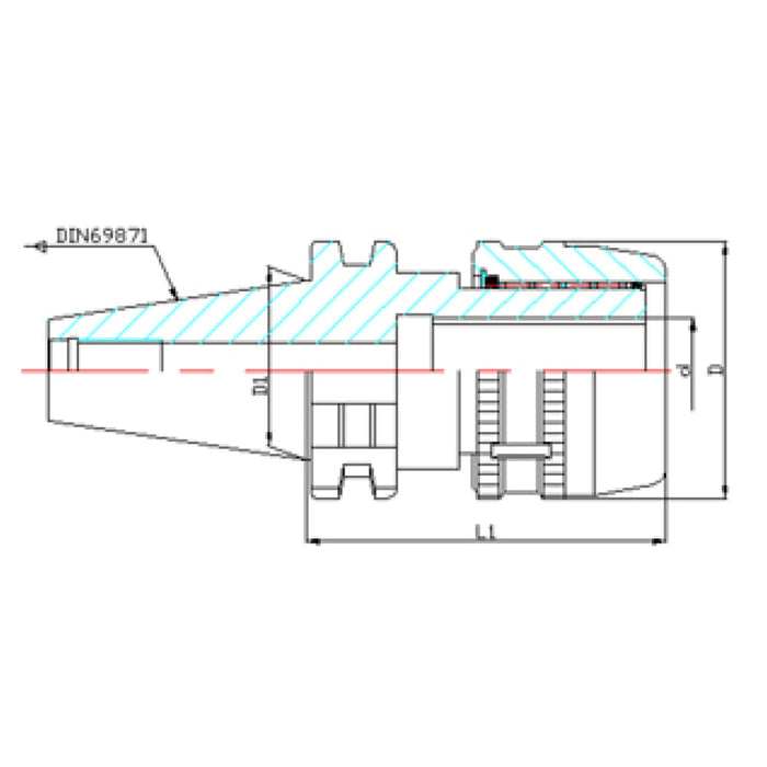DIN69871 Milling Chuck Arbor