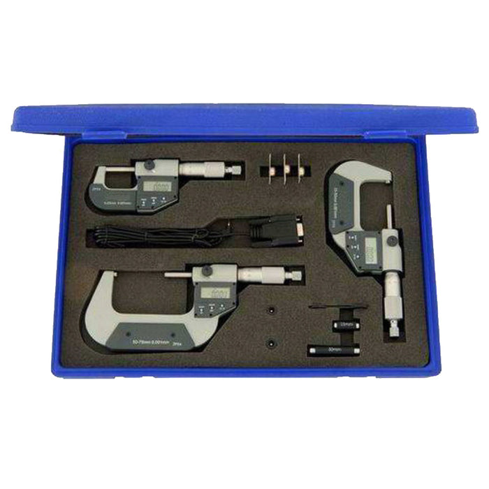 Electronic Digital Outside Micrometer Set
