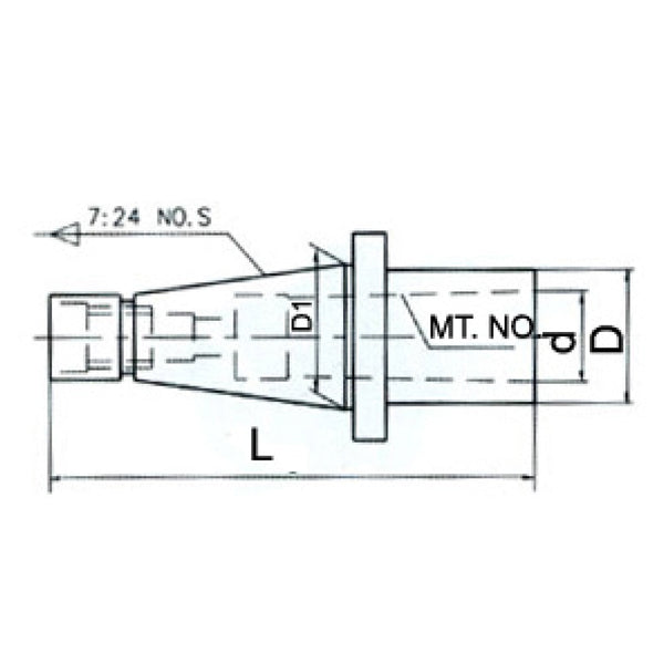 ISO to Morse Taper Adaptor - Drawbar Type - Sheartak Tools