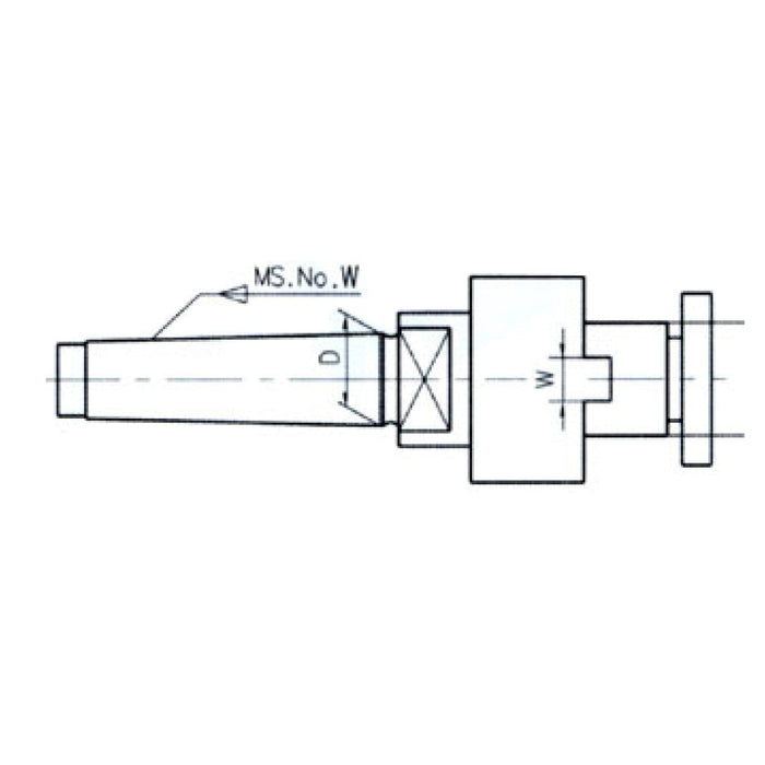 MT4 Shank Shell End Mill Arbor - Drawbar Type