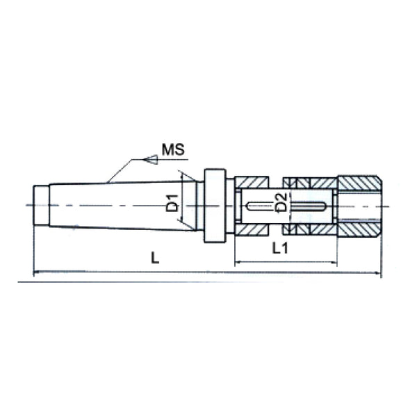 Morse Shank Stub Milling Machine Arbor - Sheartak Tools