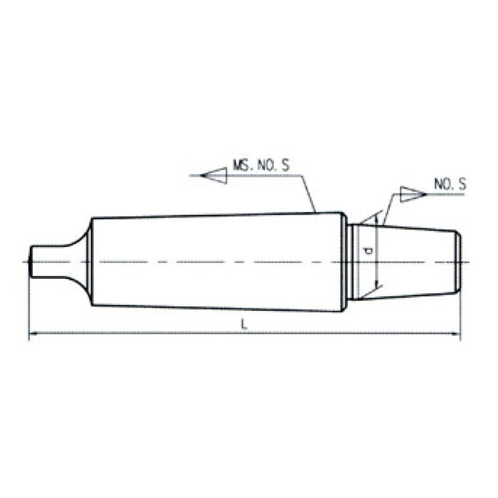 Morse Taper Drill Chuck Arbor - Tang Type