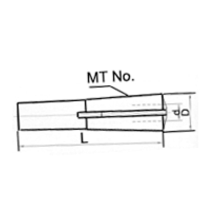 Morse Taper Round Collet (MT2)