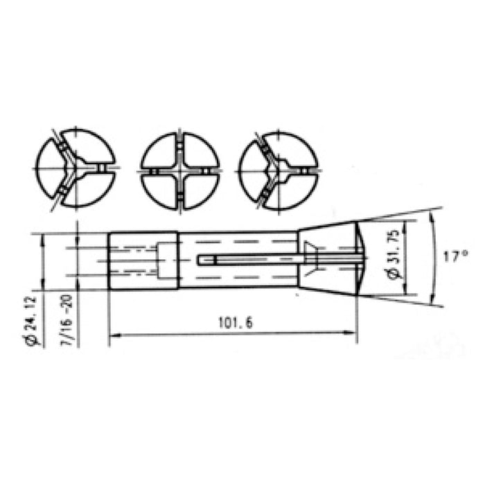 R8 Square Collet