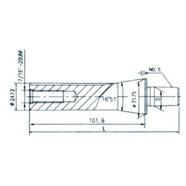 R8 Shank Drill Chuck Arbor - Sheartak Tools