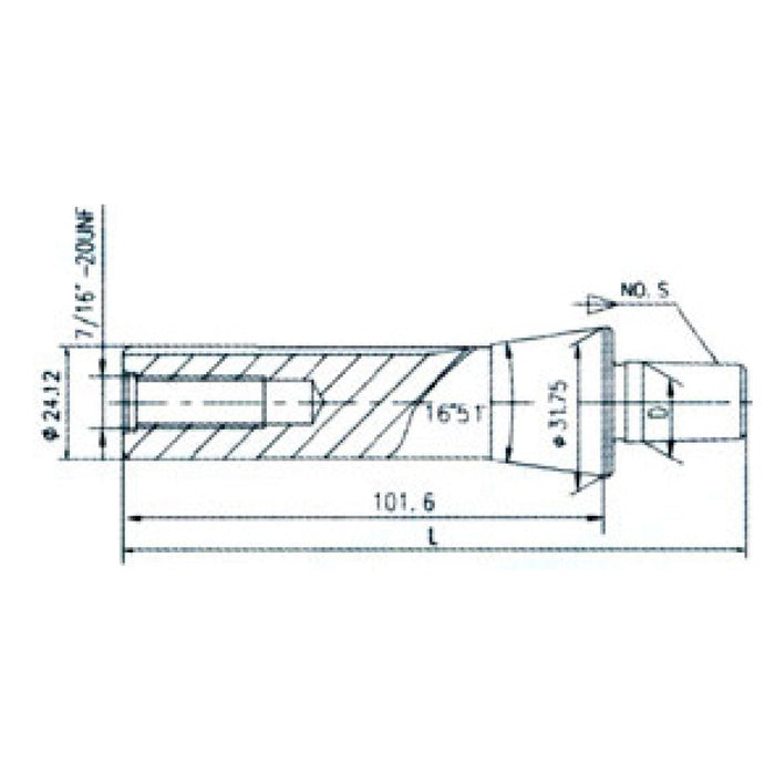 R8 Shank Drill Chuck Arbor