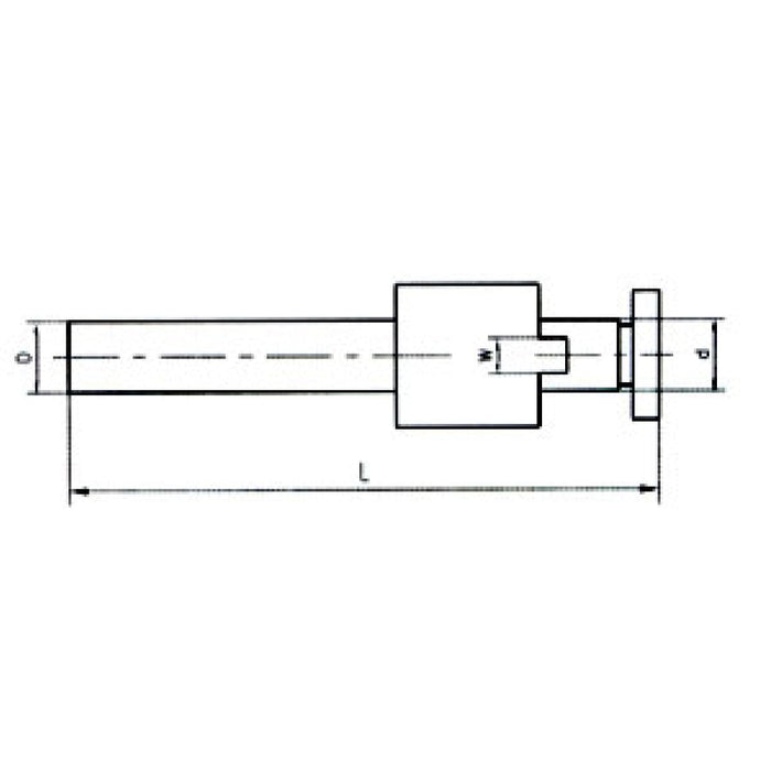 Straight Shank Shell End Mill Arbor (Metric)