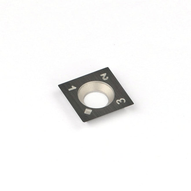 15x15x2.5mm Square Carbide Insert Knife with a 37 Degree Bevel