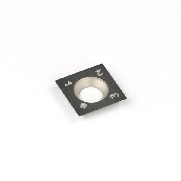 15x15x2.5mm Square Carbide Insert Knife with a 37 Degree Bevel